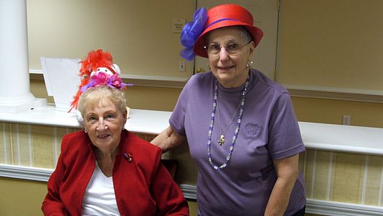 Members of D'Youville Life & Wellness Community's Red Hat Society include our residents, staff, and volunteers from D'Youville's campus.