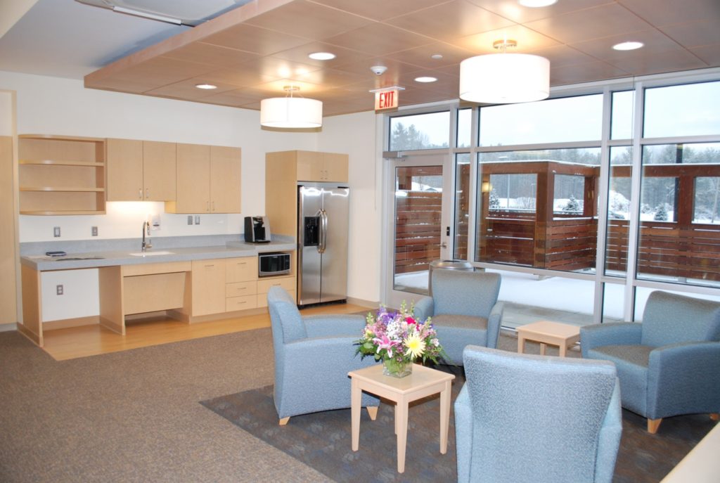 In addition to the amenities offered in our private and semi-private rooms, our suites feature a private outdoor patio area, and dedicated common areas, providing a comfortable and private environment for patients and their visiting families.